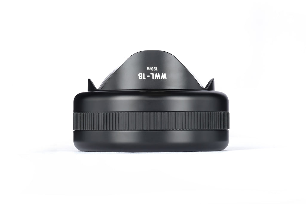 Wet Wide Lens 1B (WWL-1B) 130 deg. FOV with compatible 28mm lenses (incl.  float collar)